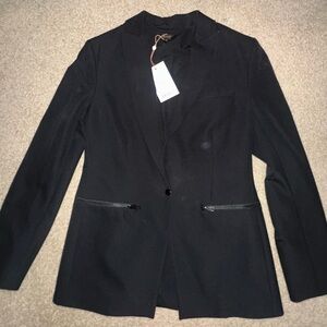 Quince Classic Black Scuba Dickey Women's Blazer